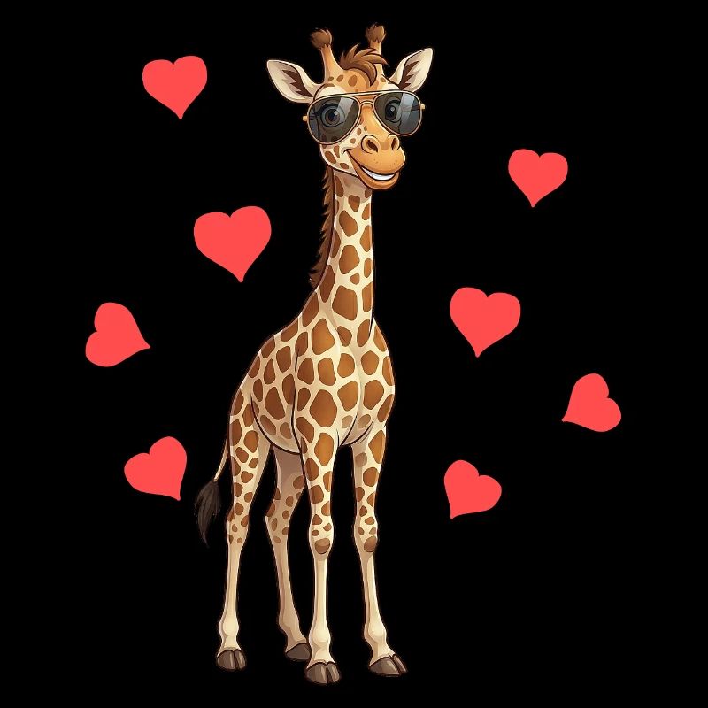 Été des Cœurs de Girafe Bébé