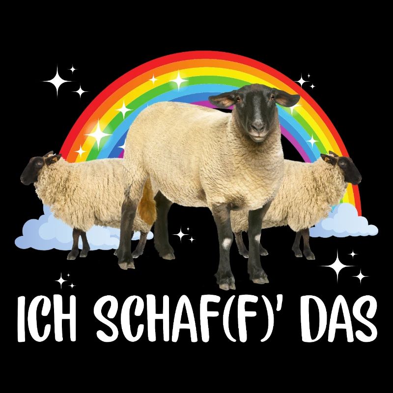 Ich schaf(f) Das Regenbogen-Goat