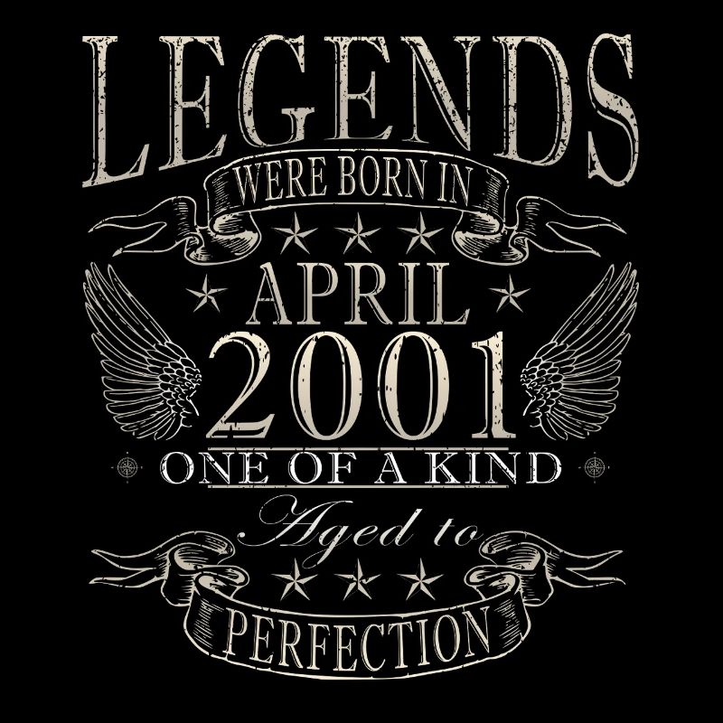 25th Birthday Gift Husband Original April 2001