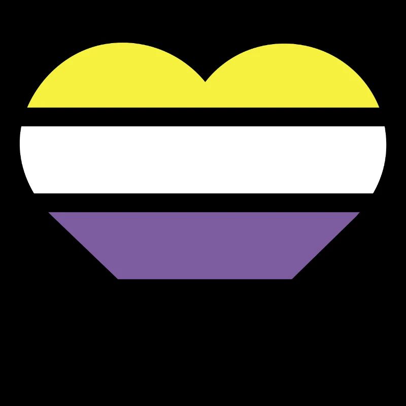 Pride Flag Heart · Nonbinary