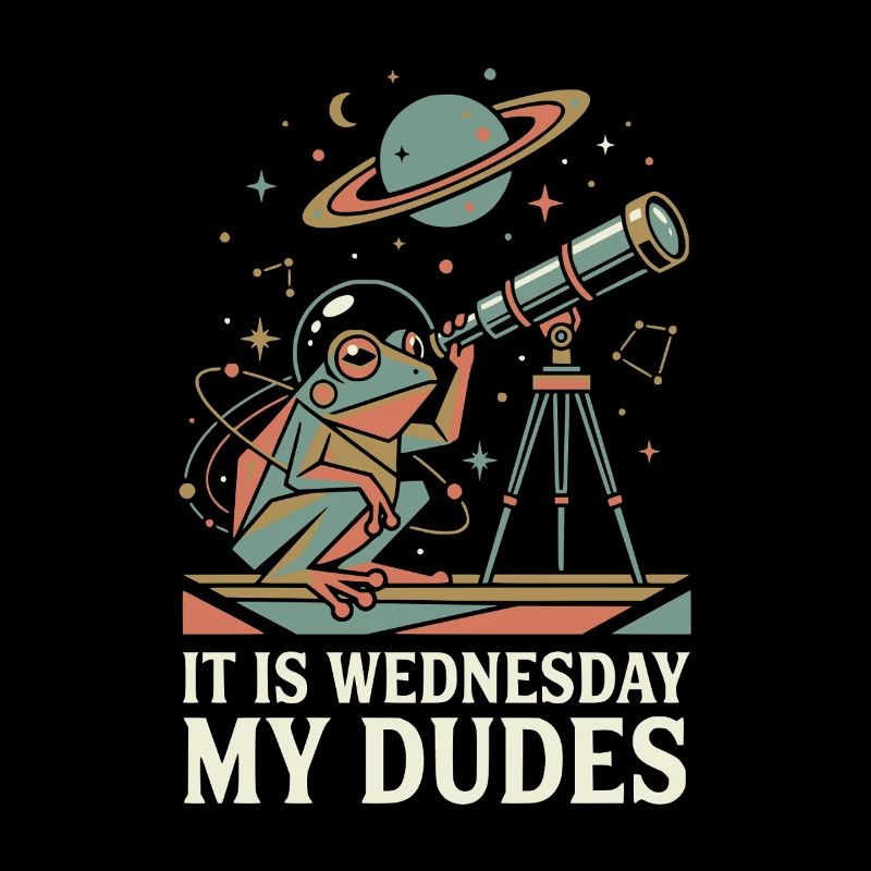 C’est mercredi, mon mème de l’astronaute grenouille spatiale