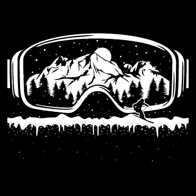 Ski Snowboard Goggles Skiing Graphic Skier