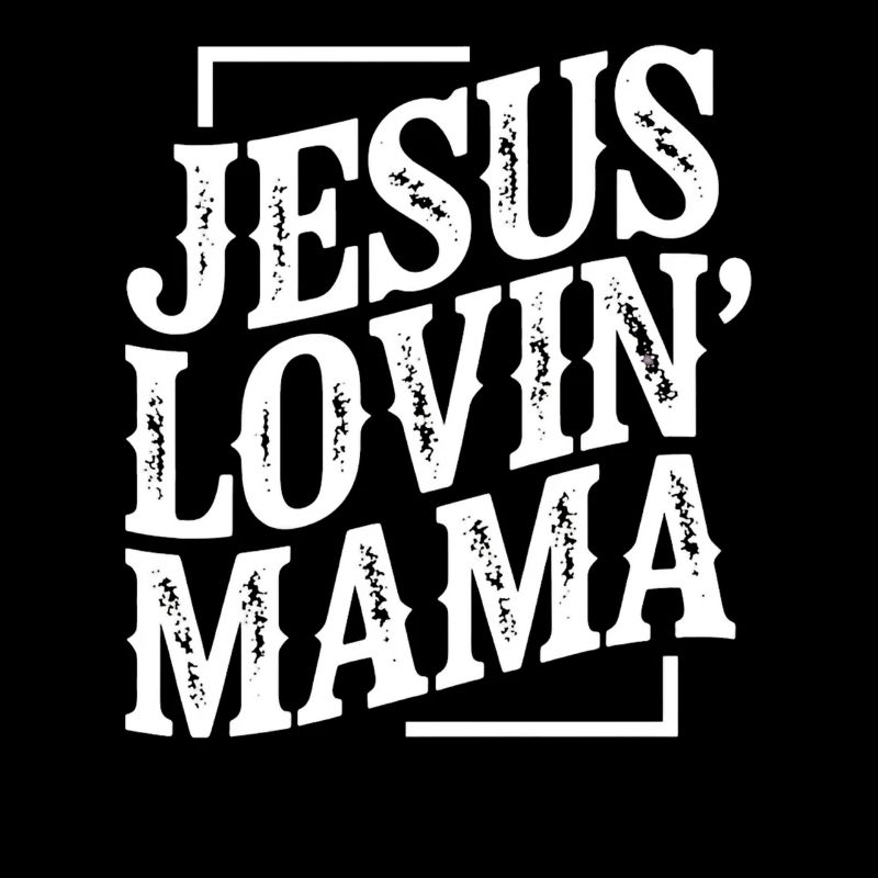 Jesus Loving Mama Tee Mutter Gläubig Kirche Christ