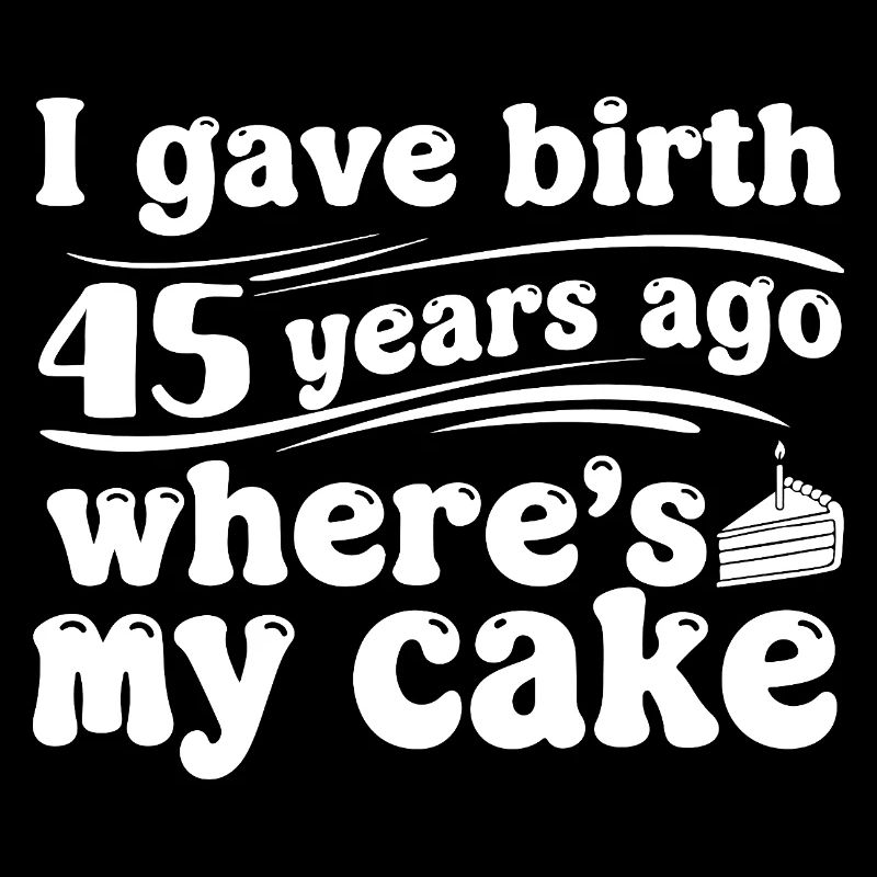 Anniversaire il y a 45 ans – gâteau ?