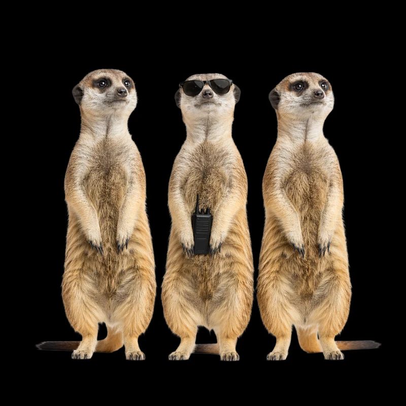 Lustiges Erdmänchen Security Team