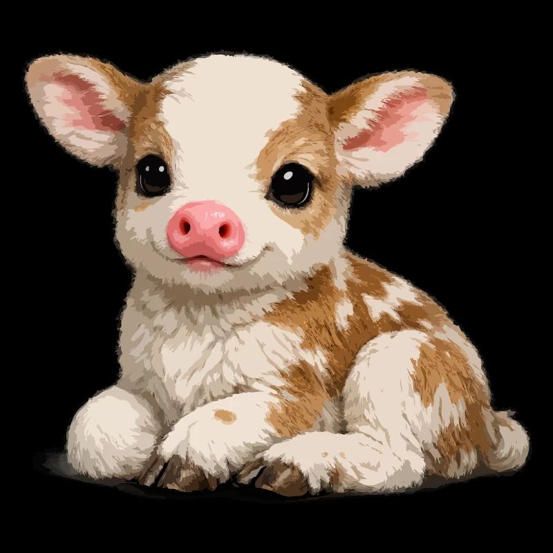 Petit peluchon mignon pour veau