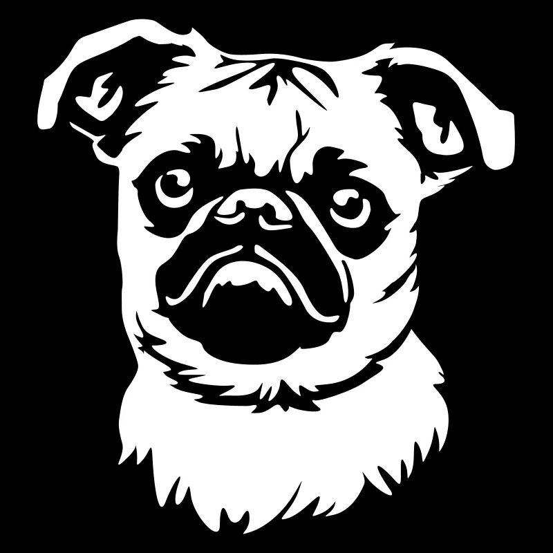 Brussels Griffon Head "Black Edition"