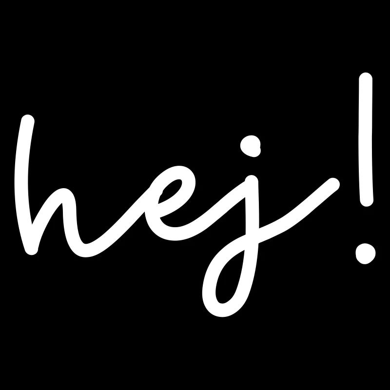 Hej – design de mots scandinave