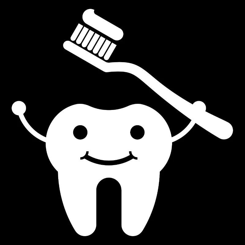 Dent avec brosse à dents