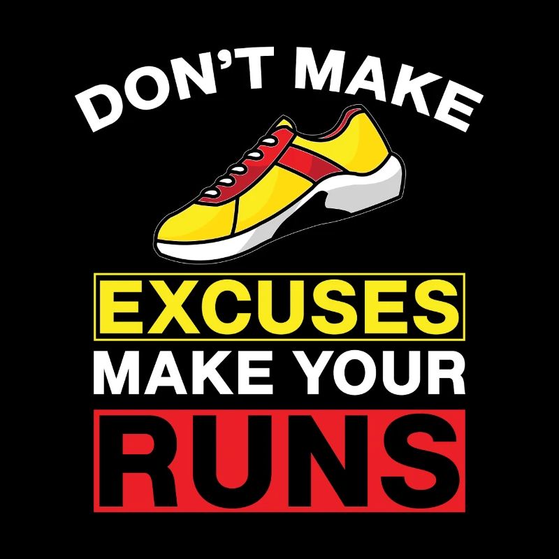 Running Don´t Make Excuses Marathon Runner Gift