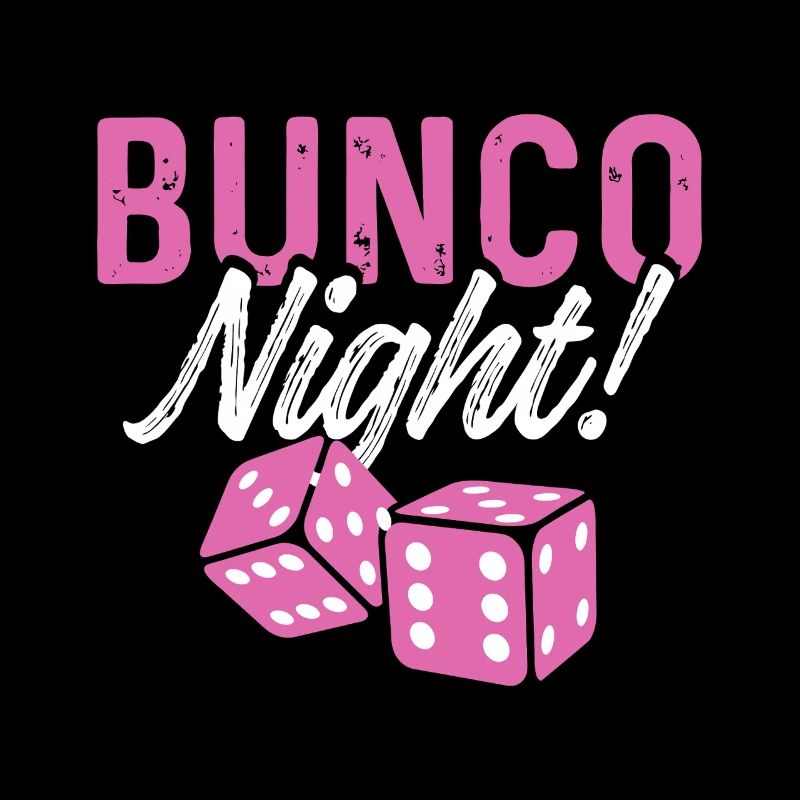 Bunco Night Dice in Pink Retro