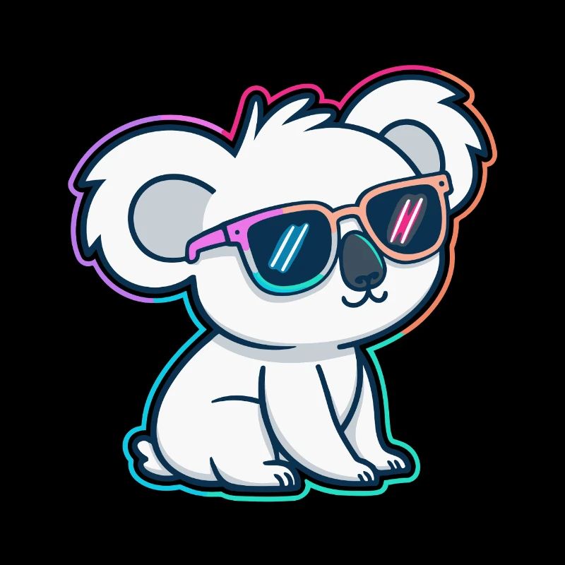 Koala-Neonbrillen