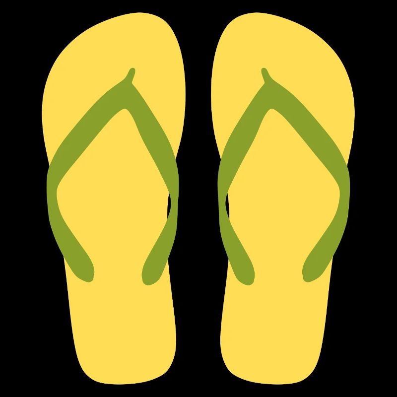 Sonnengelbe Flipflops