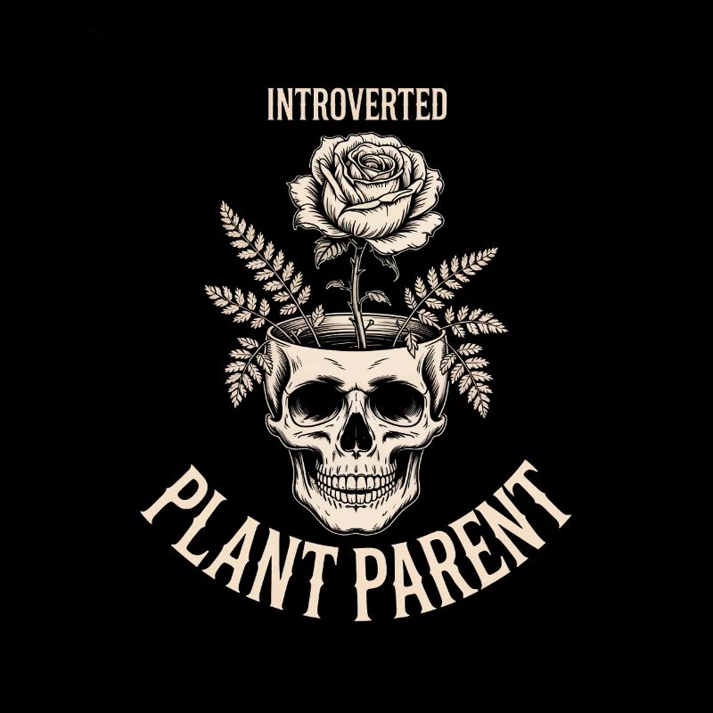 Introvertierter Pflanzenelternschädel