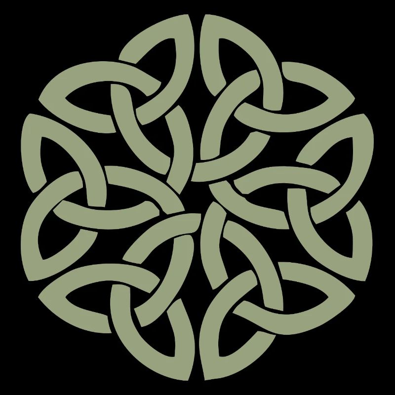 Nœud celtique entrelacé circulaire