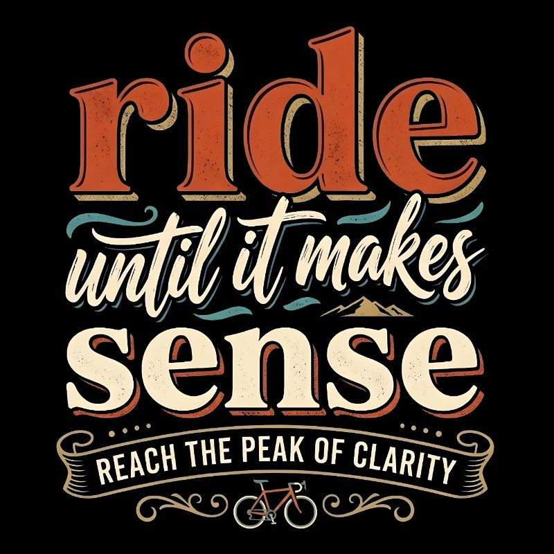 Ride Until It Makes Sense – Radsport Spruch