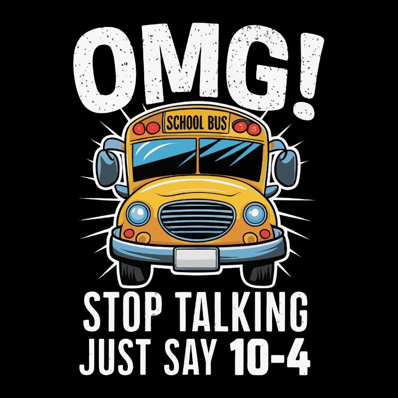 OMG Illustration de la phrase du bus scolaire
