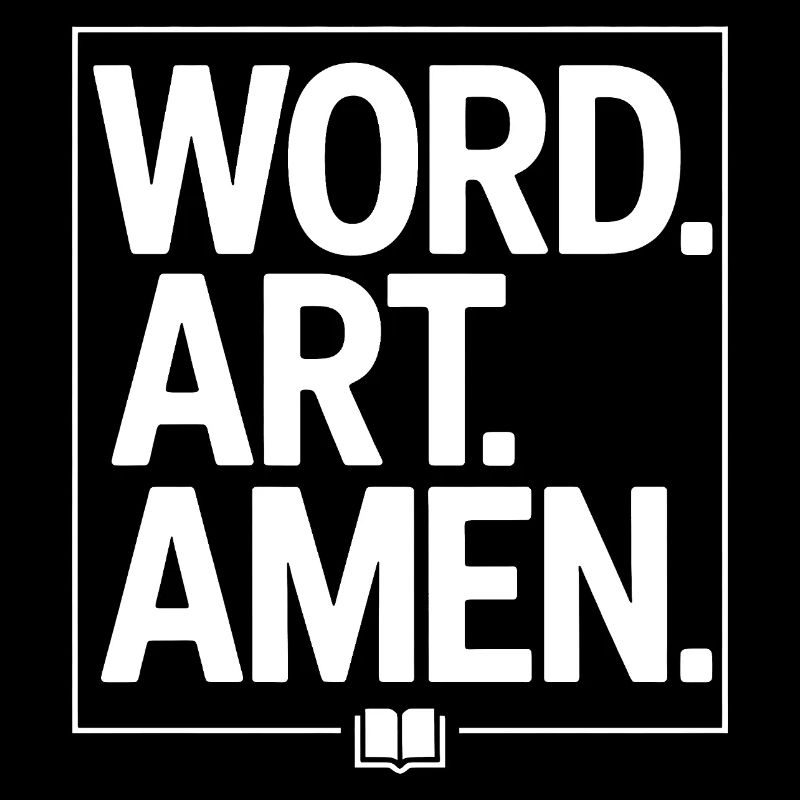 Word Art Amen Typographie