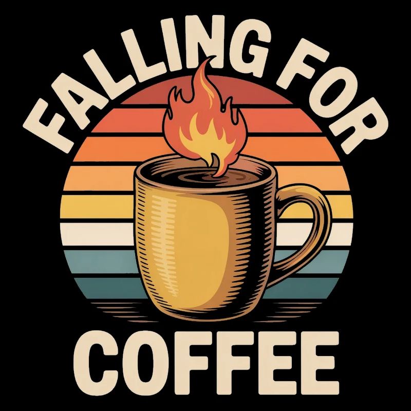 Falling For Coffee Retro Vintage Fall
