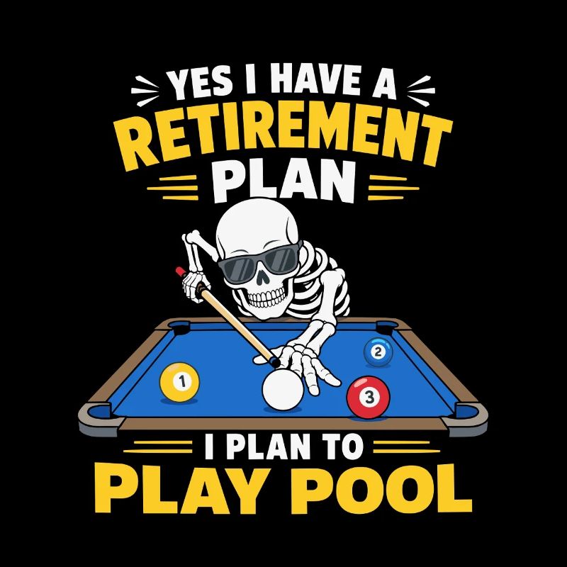 Plan de retraite Jeu de billard Billard squelette