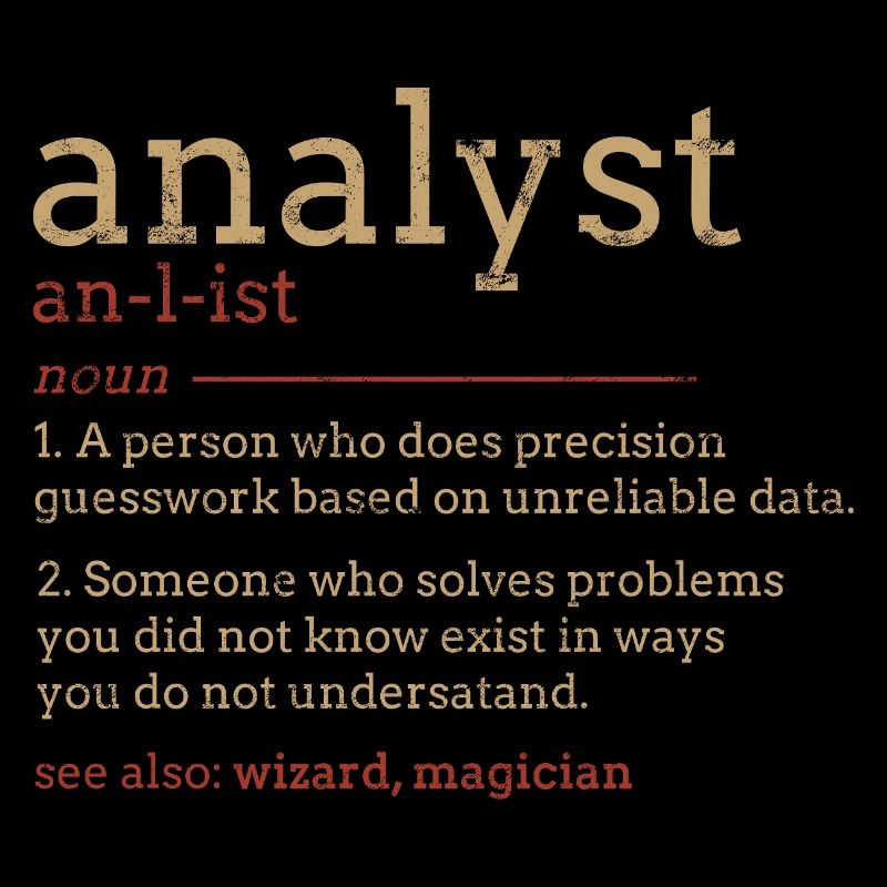 Typographie du plan d’analyste