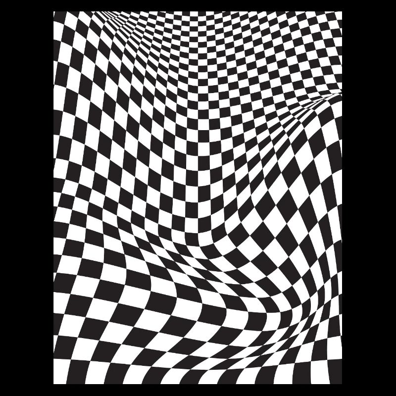Warped Checkered Illusion