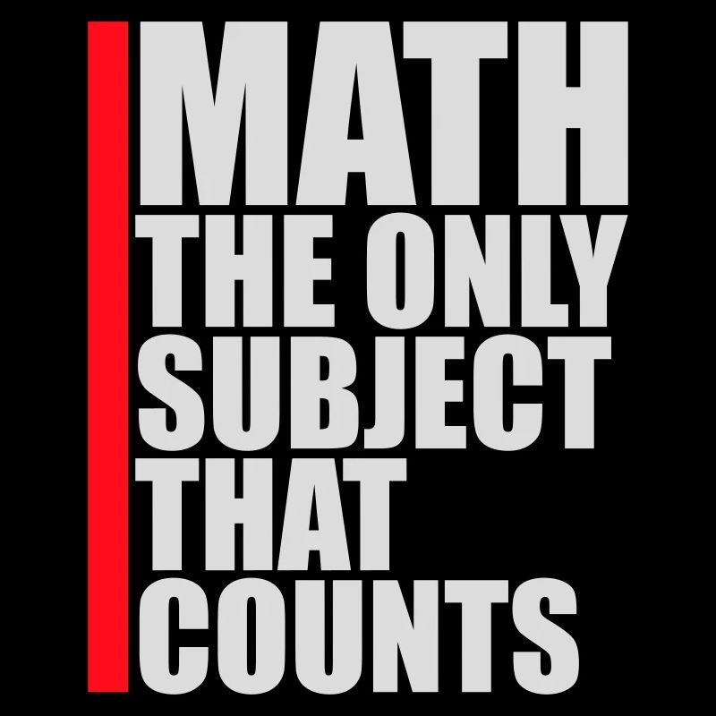 Math The Only Subject That Counts Nerd Mathe Logo