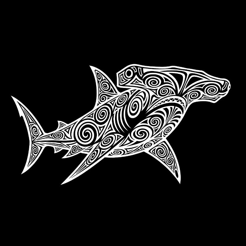 Conception de plongée maorie de requin-marteau