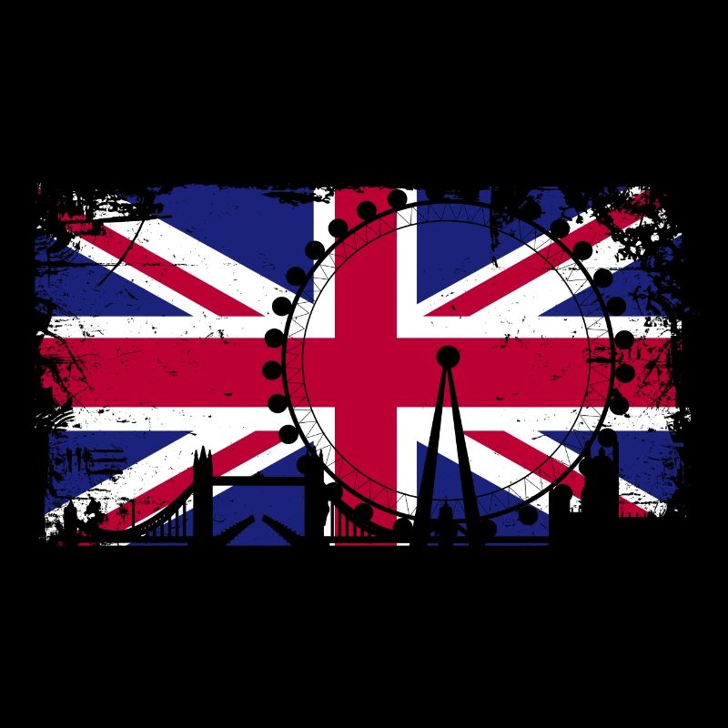 London Skyline Clock on Union Jack