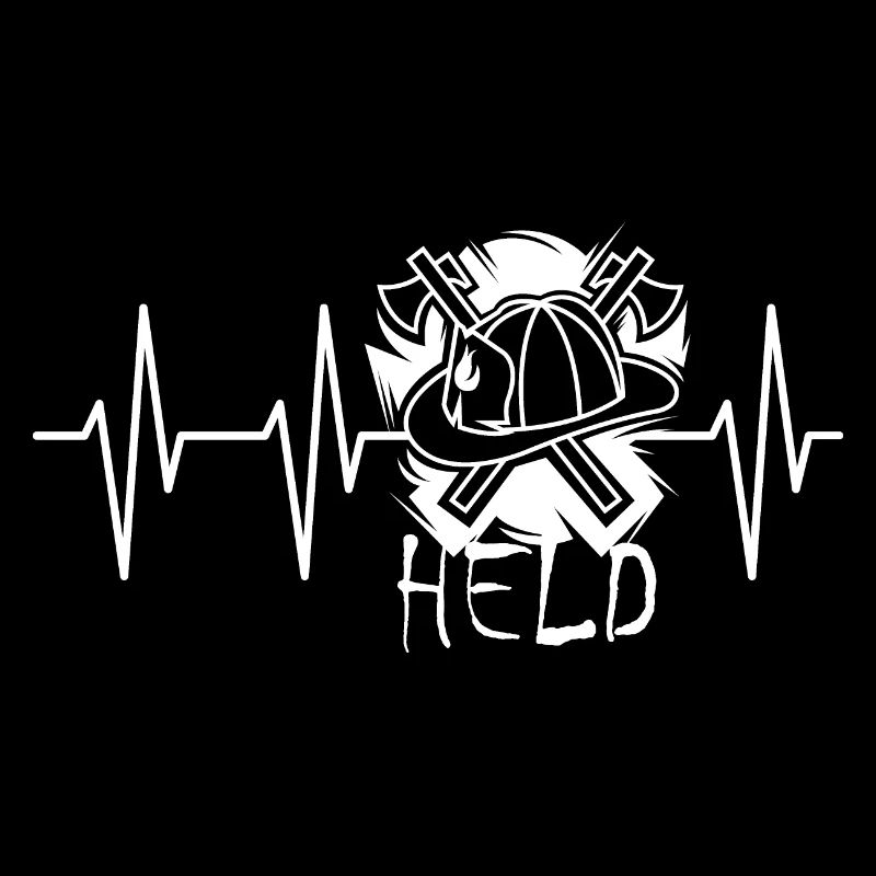Firefighter Hero Heartbeat Firefighter Icon