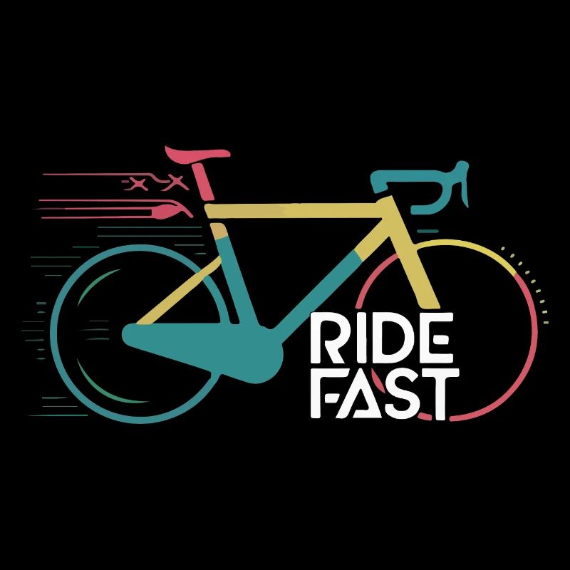 Conception d’impression de vélo de vitesse vive