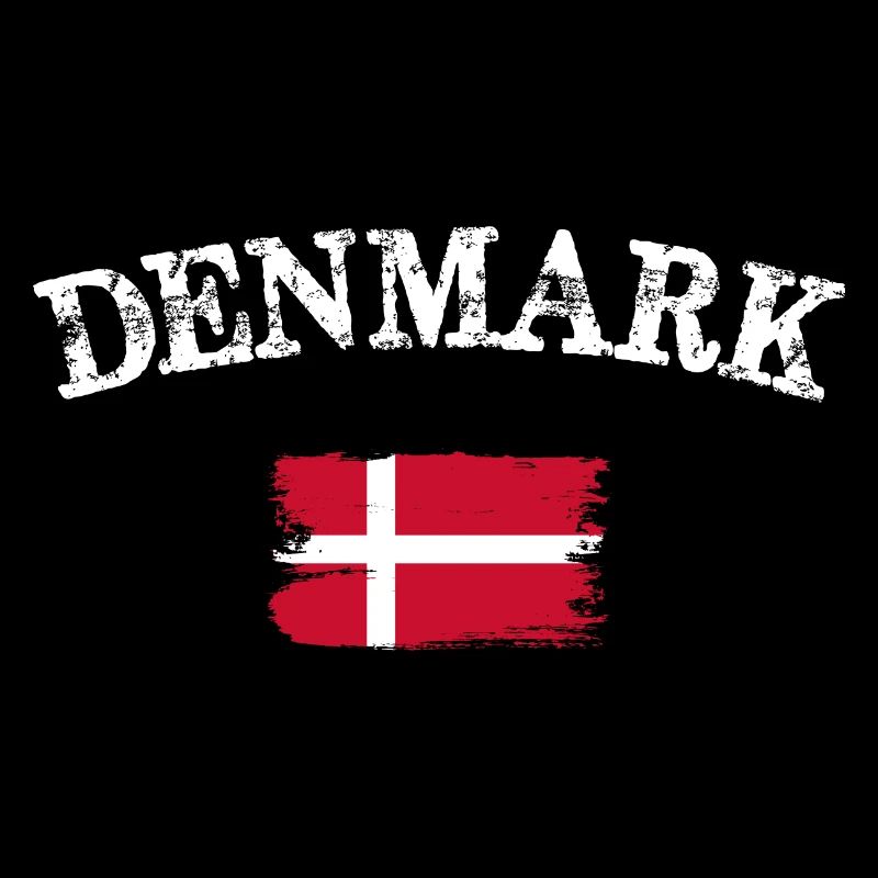 Drapeau brossé du Danemark