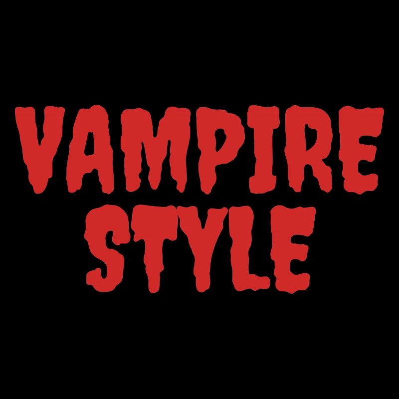 Style vampire Conception graphique ludique
