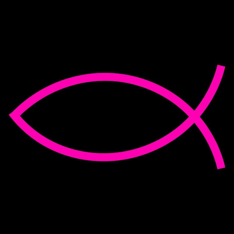 Jesus fish pink ichthys fish fish fish