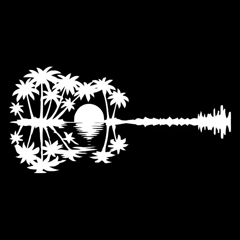 Silhouette de paradis au coucher du soleil