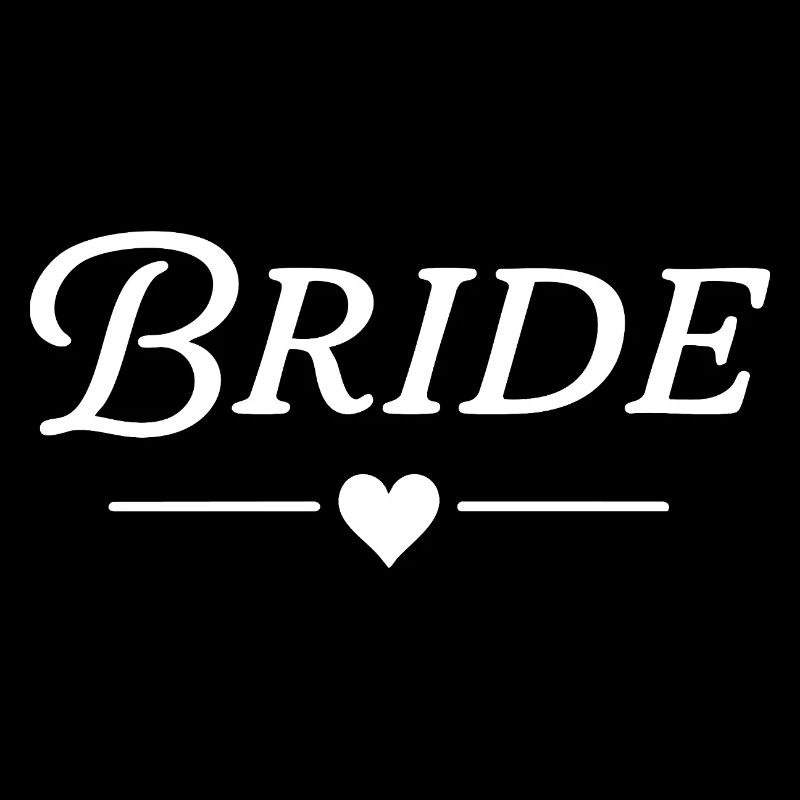 Bride / Classic Text White