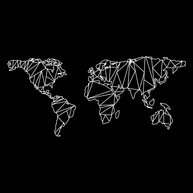 World map geometric