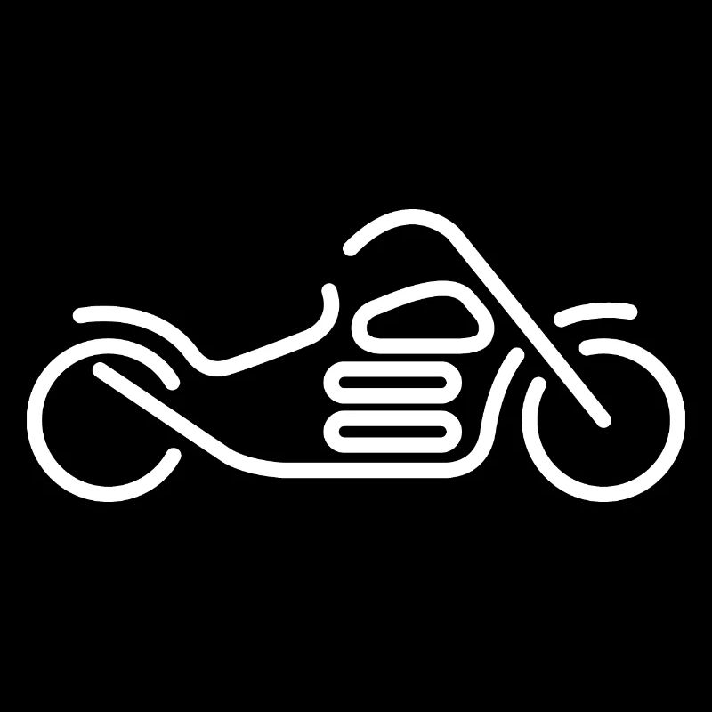chopper drawing motorcycle motorrad flat design