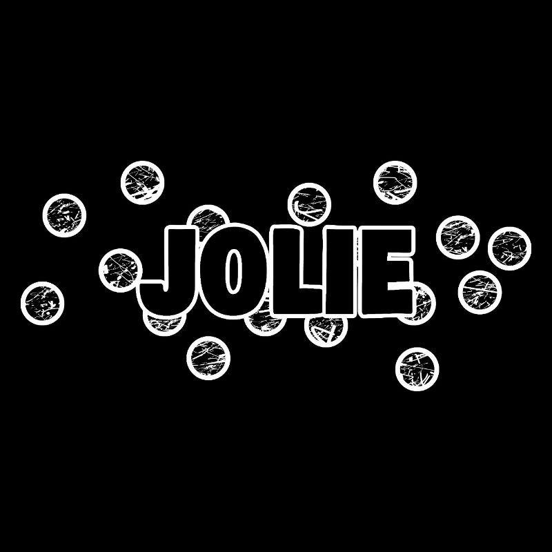 Jolie Schrift mit Tupfenrahmen