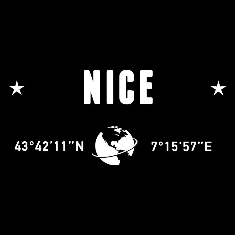 Nice France Globe Blanc GPS Coordinates