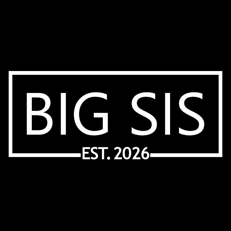 Große Schwester Est. 2026 Schwesterschwangerschaftsankündigung