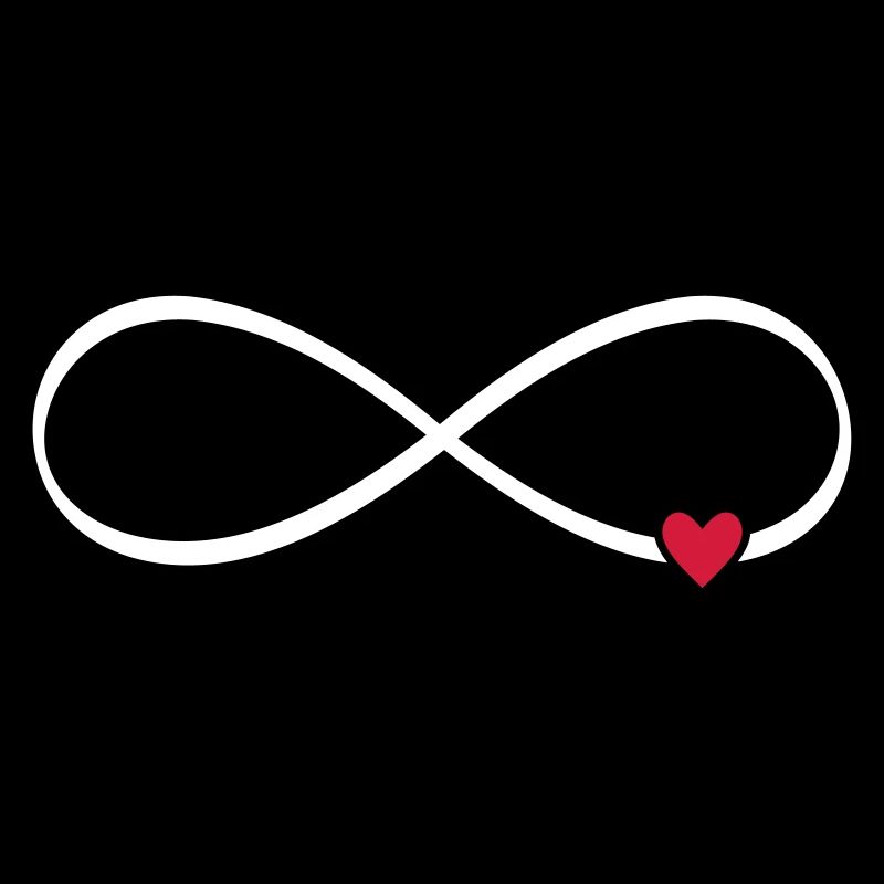 Segno dell'Infinito Cuore Amore Lemniscate