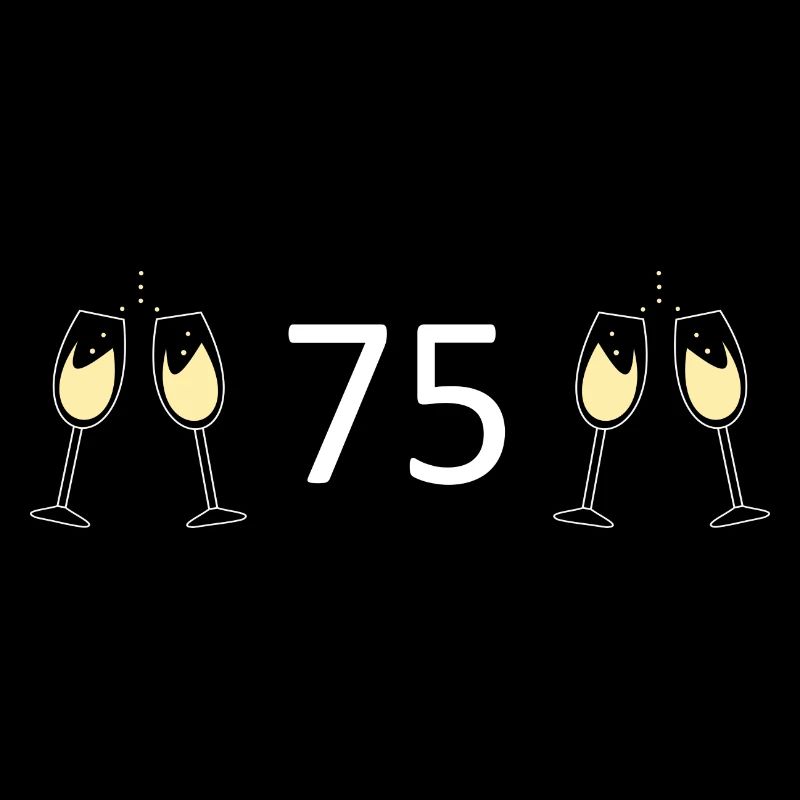 75e anniversaire 75e anniversaire 75 numéro 75 noir