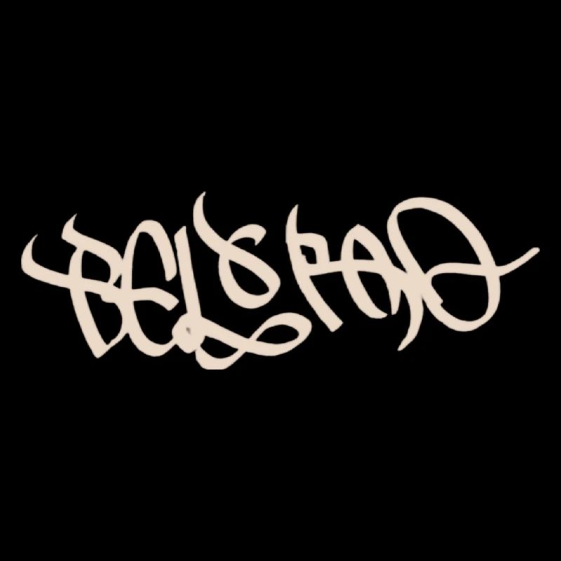 Abstraktes Graffiti-Design mit Belgrad Flair