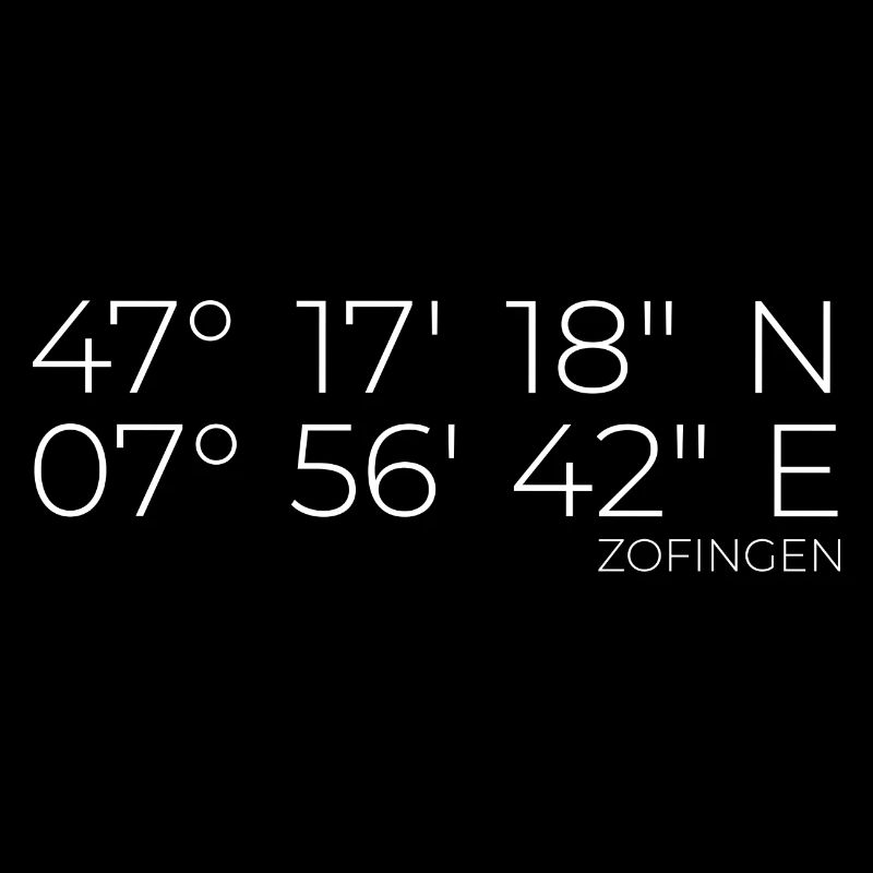 Coordinates Zofingen, Switzerland