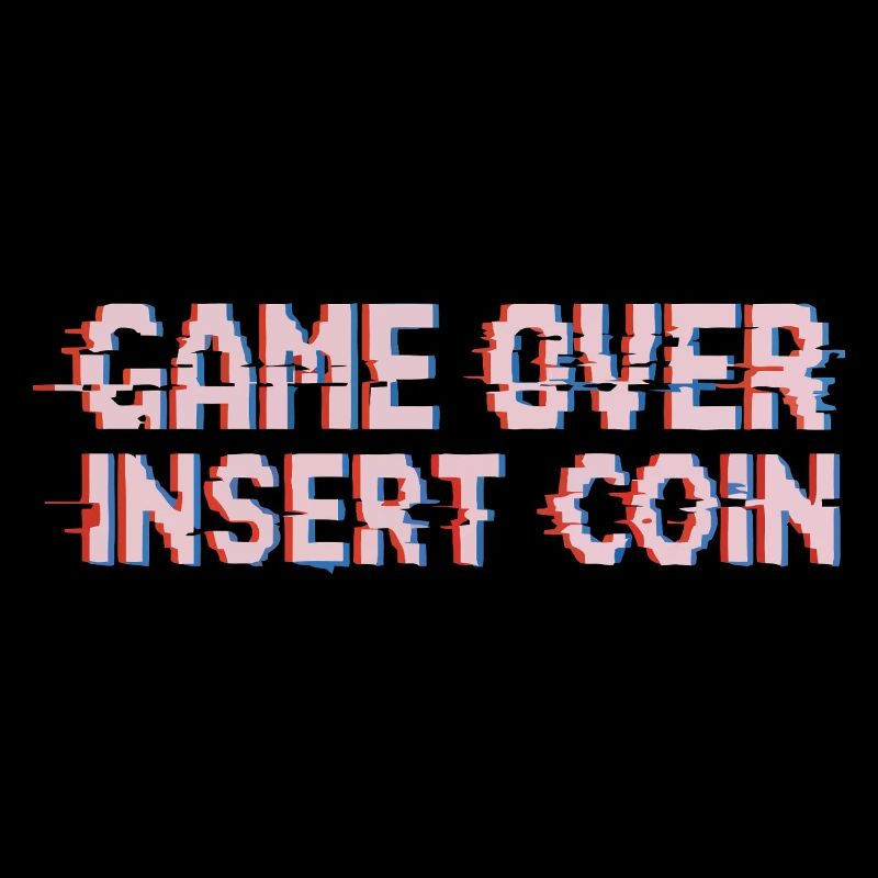 Retro Arcade Playing Pixel Glitch