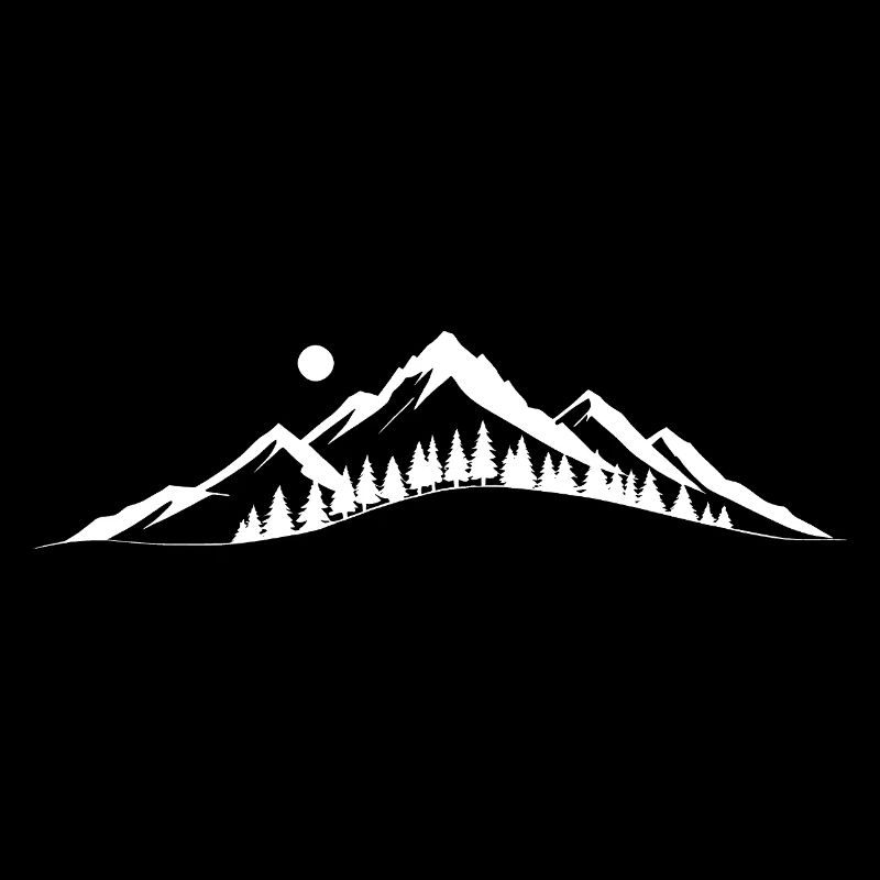 Bergdämmerung Silhouette