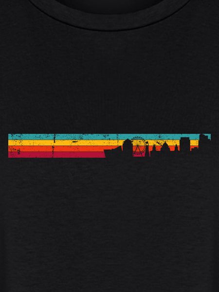 Rainbow Skyline Silhouette