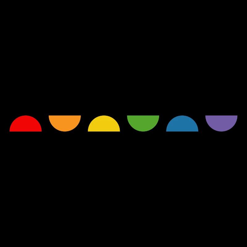 Regenbogen Halbkreis
