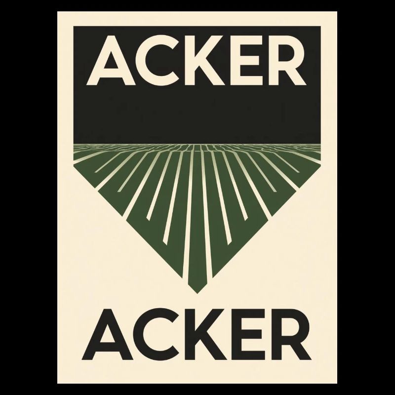 Affiche minimaliste de terrain des années 1930